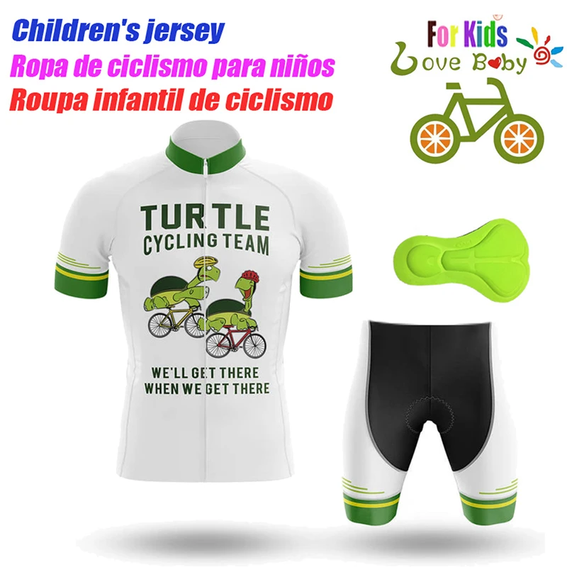 Новинка 2023 летний дышащий комплект из трикотажа для велоспорта детская одежда