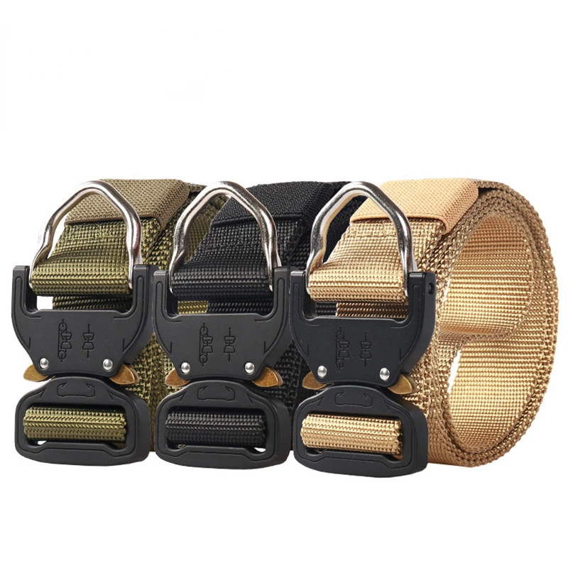

Military Tactical Belt Men's Fashion Casual Business Versatile Jeans Simple Nylon Braided Belt High Quality Outdoor Training