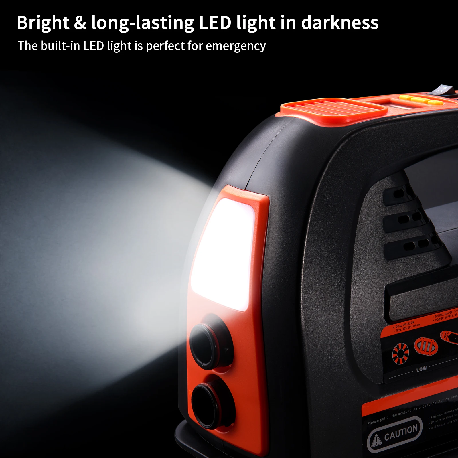 Фото Перезаряжаемый насос для надувных SUP-досок, каяков и палаток, 16 PSI №2