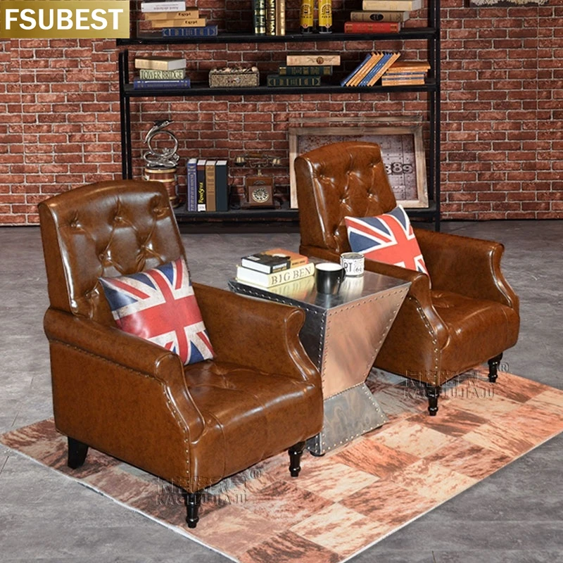 Роскошное американское классическое кресло для отдыха Chesterfield винтажное офиса