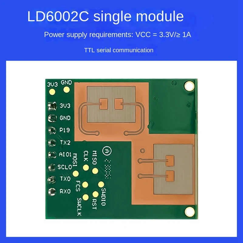 LD6002C 60G Радарный датчик миллиметровой волны Бесконтактный Fmcw радарный для