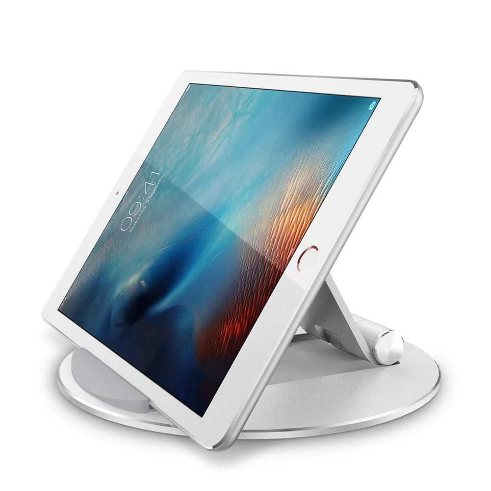 

Universal Stand Mount Desktop Phone Holder Adjustable Tablet Holder Aluminum Alloy Durable Round