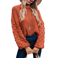 cydnee autumn winter solid sweater women long sleeved jacquard bottoming knitted sweater female pullover vintage crop sweater