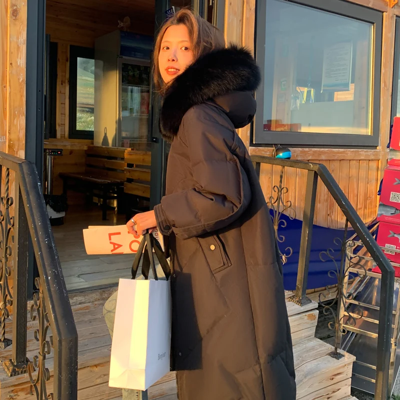 Women Warm Hooded Down Cotton Jackets Parkas Coats 2023 New Style Long Winter Jacket Female Korean Casual Loose Autumn Overcoats