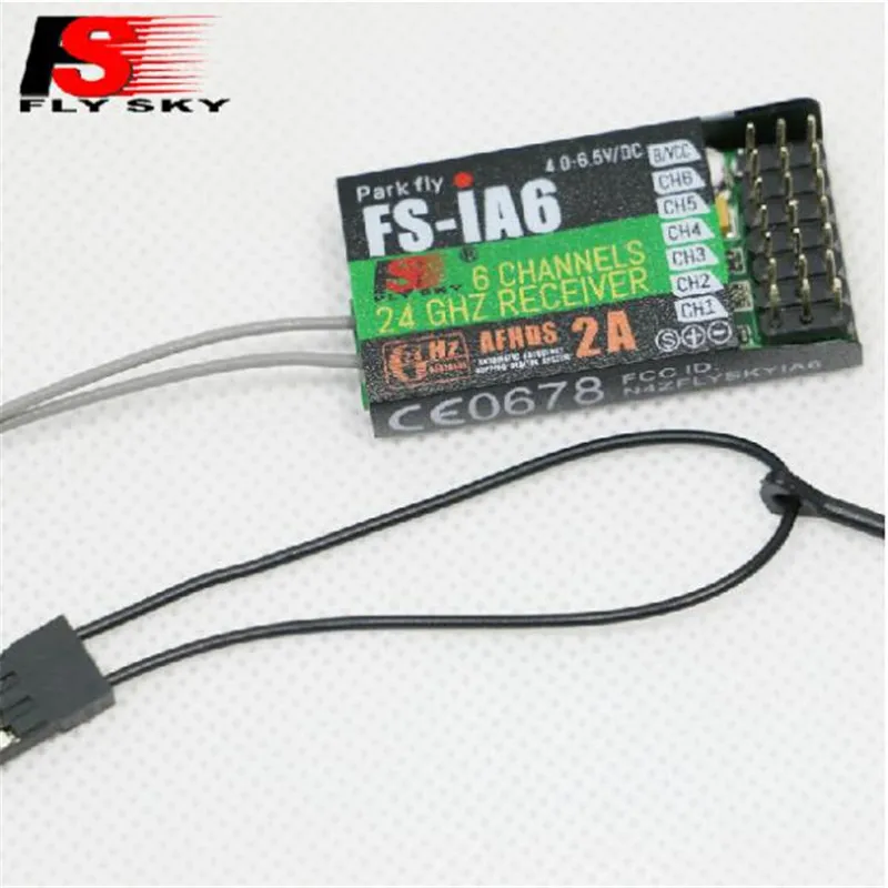 Бесплатная доставка 100% оригинальный FlySky FS-iA6 6-канальный приемник AFHDS 2A 2 4G Радио