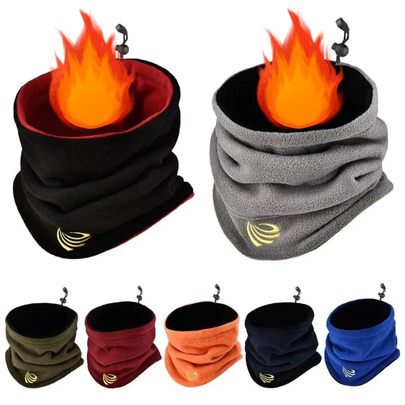 Модный зимний теплый флисовый шейный шарф для кемпинга Лыжная трубка Сноуборда