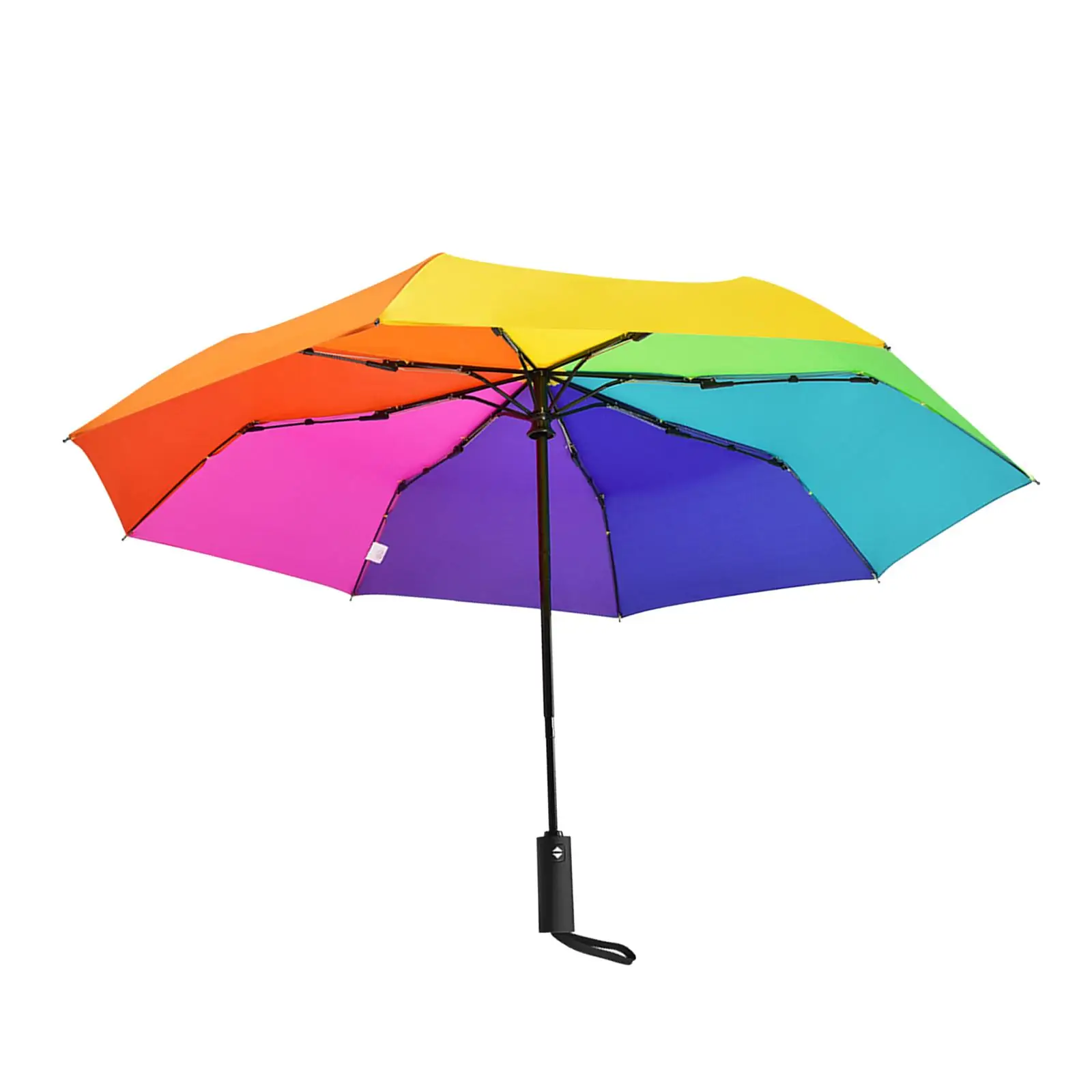 

Складной зонт, автоматический зонт с защитой от дождя, радужной прочной рамой, автоматический зонт для поездок, активного отдыха, пляжа, кемпинга