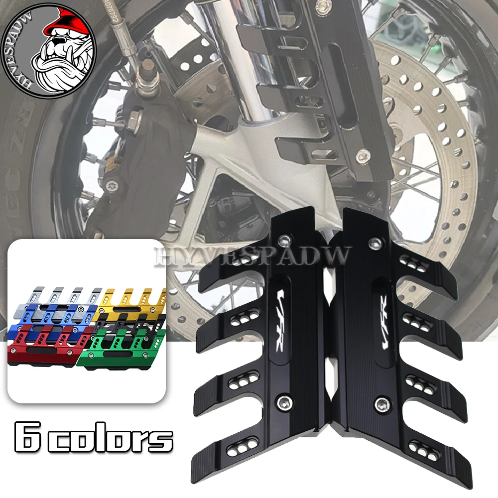

With Logo For HONDA VFR1200X Motorcycle CNC Aluminum mudguard side protection block front fender anti-fall slider Accessories