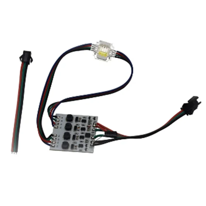 Фото A20F-Addressable UCS2904 12 Вт RGBW Светодиодный модуль высокой мощности Пиксельный светильник DC12V Вход RGBW Цифровой светодиодный светильник для прожекторов №2