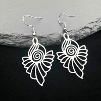 classic jewelry earrings women stainless steel large goldsilver personalise charm earring pendant exquisite gifts for family