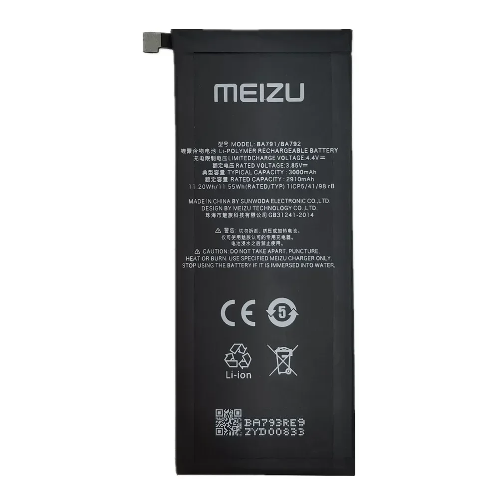 2024 года высококачественный оригинальный аккумулятор BA792 для Meizu Pro 7 Pro7 M792Q M792C M792H