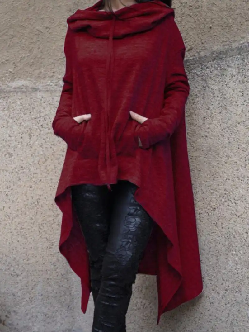 

Customize Pure Color Casual Two Wool Long-sleeved Ladies Sweatshirt