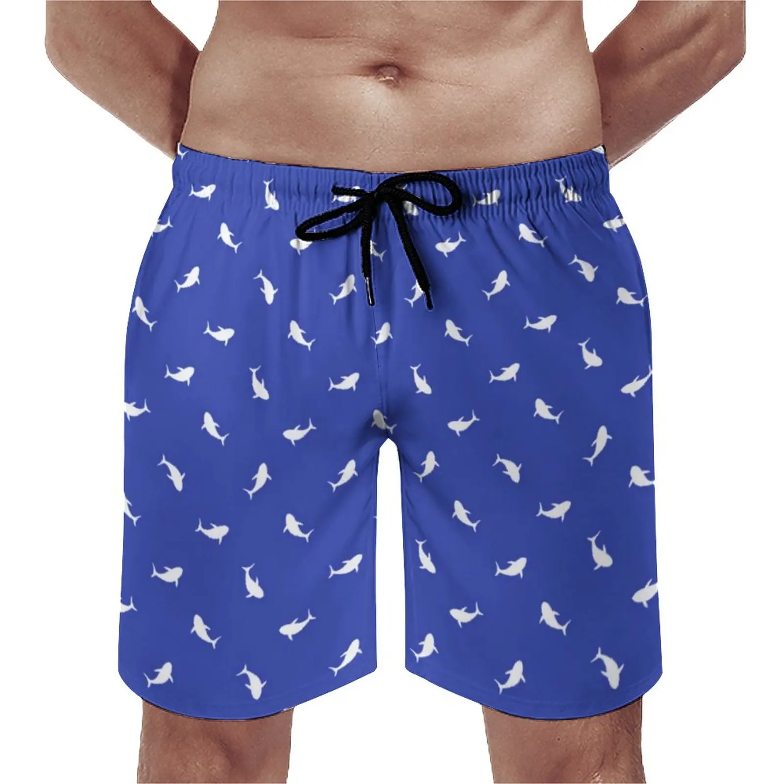 

Board Shorts Whale Shark Vintage Beach Trunks Marine Life Print Men's Quick Dry Surfing Hot Plus Size Beach Short Pants