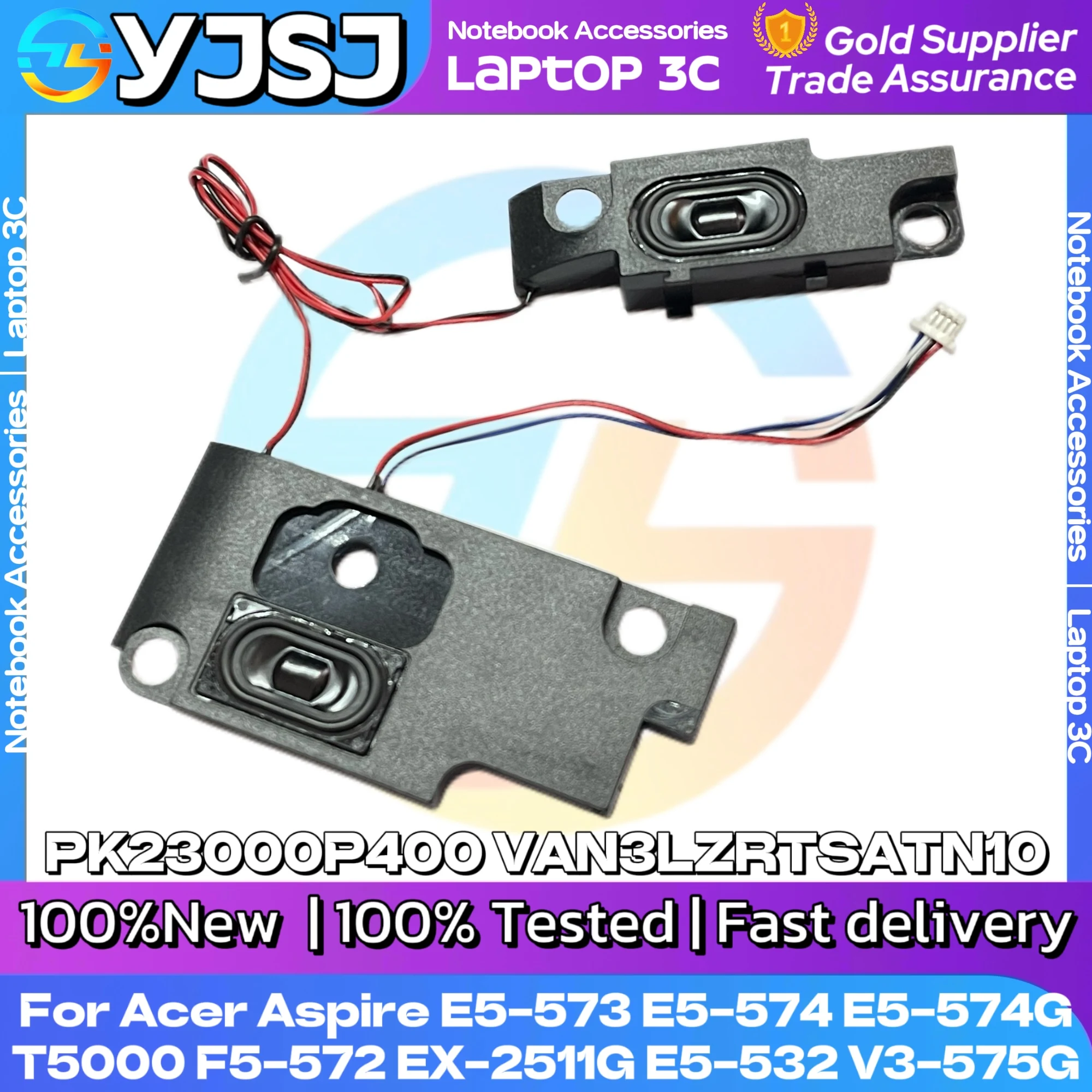 Новый оригинальный динамик для ноутбука Acer Aspire E5-573 E5-574 E5-574G T5000 F5-572 EX-2511G E5-532 V3-575