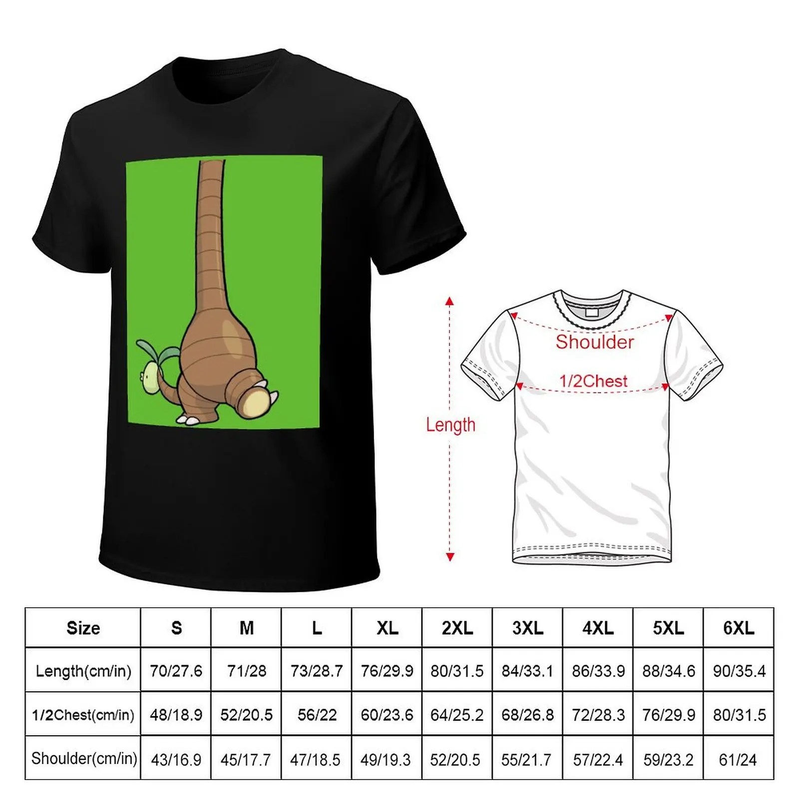 Фото Футболка Alola Exeggutor, однотонная, с коротким рукавом, из хлопка. №2