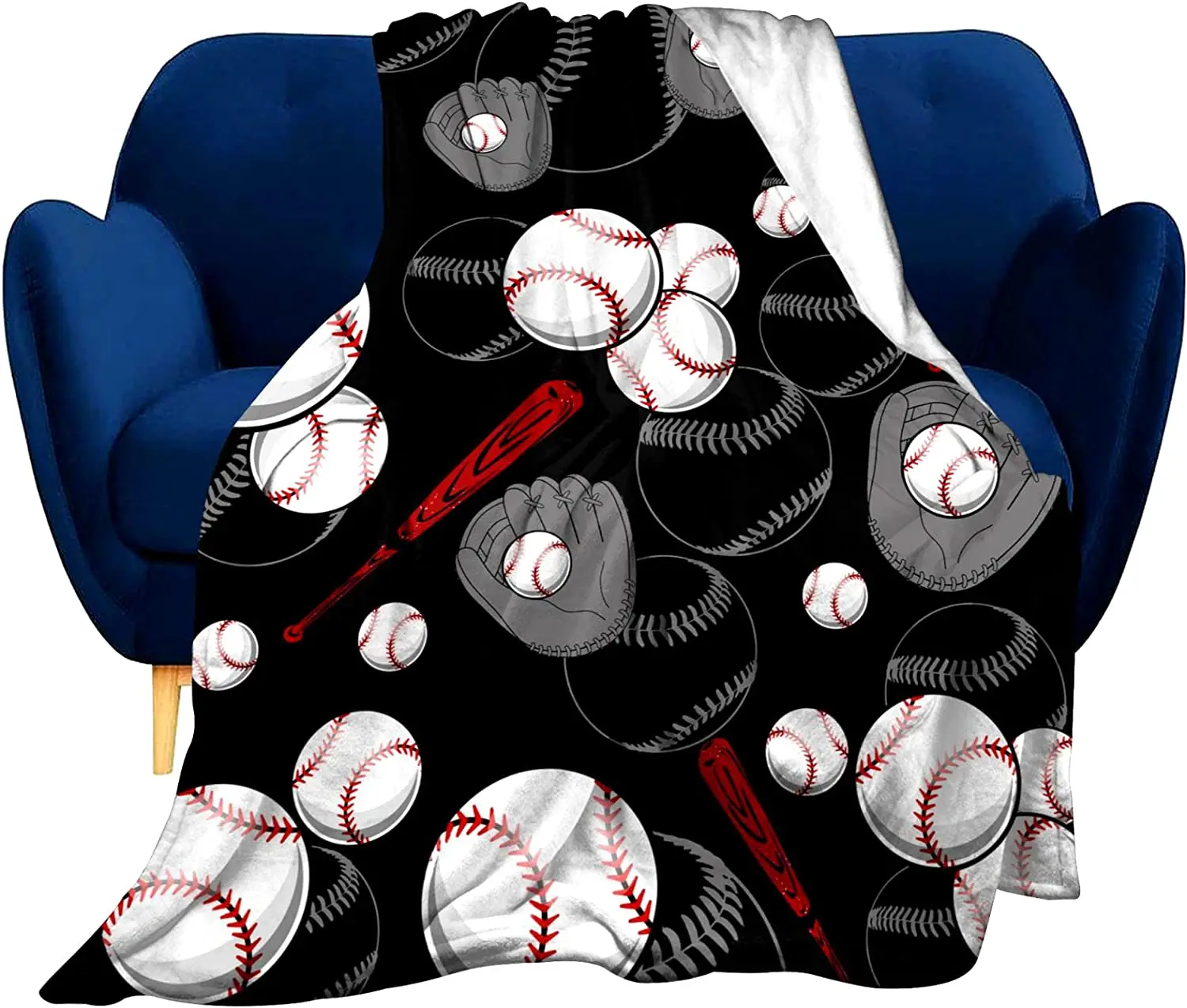 

Супермягкое одеяло для футбола, легкое удобное Фланелевое 3D одеяло с принтом для бейсбола, баскетбола, для спортивных фанатов, для детей и в...
