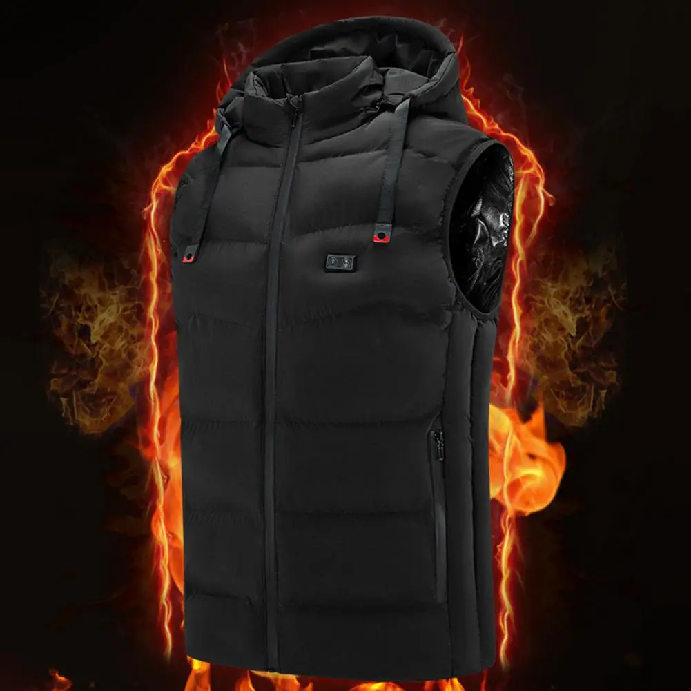 

Winter Waistcoat Sleeveless Warm Waterproof Cotton Padded USB Heating Vest Men Heating Waistcoat for Parents