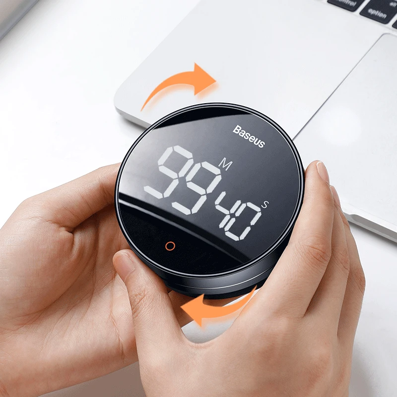 

Magnetic Countdown Alarm Clock Kitchen Timer Manual Digital Timer Stand Desk Clock Cooking Timer Study Stopwatch Digital Pro