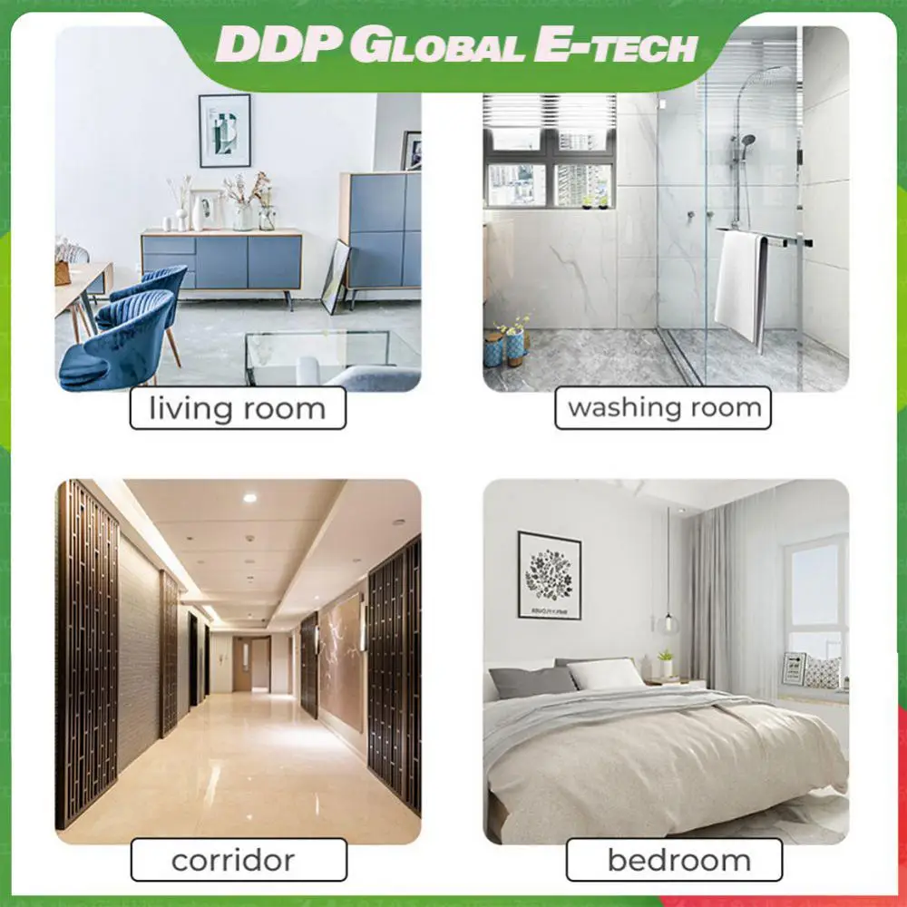 

Tempered Glass Panel Intelligent Switch No Touch Needed Neutral Wire Traditional Switch Eu 86 Type Wall Light Switch 10a