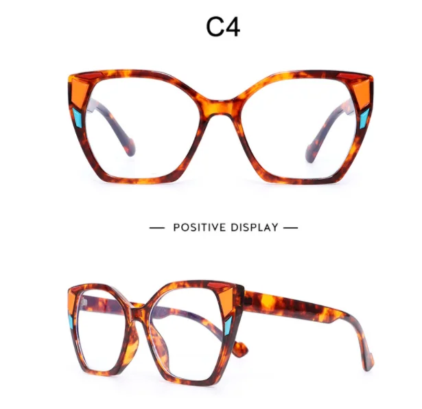 Очки с большим лицом меняющие цвет защитой от синего света модные солнцезащитные