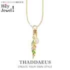 Очаровательное ожерелье с золотыми перьями и овальным фианитом, весна 2020, новые модные украшения, Европа, серебро 925 пробы, бижутерия, подарок для женщин