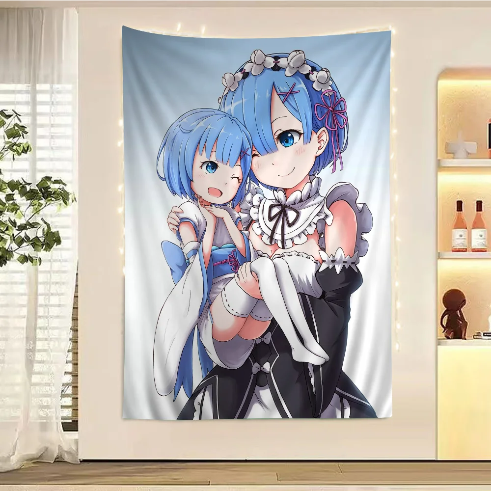 Rem R-ReZ-zero гобелен с героями мультфильмов искусство научной фантастики домашний