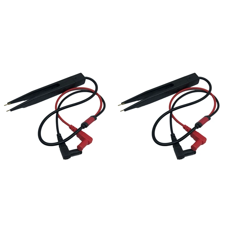 

2PCS SMD Test Pen Tweezers Type Patch Clip Capacitive Inductance Test Pen LCR Patch Clip