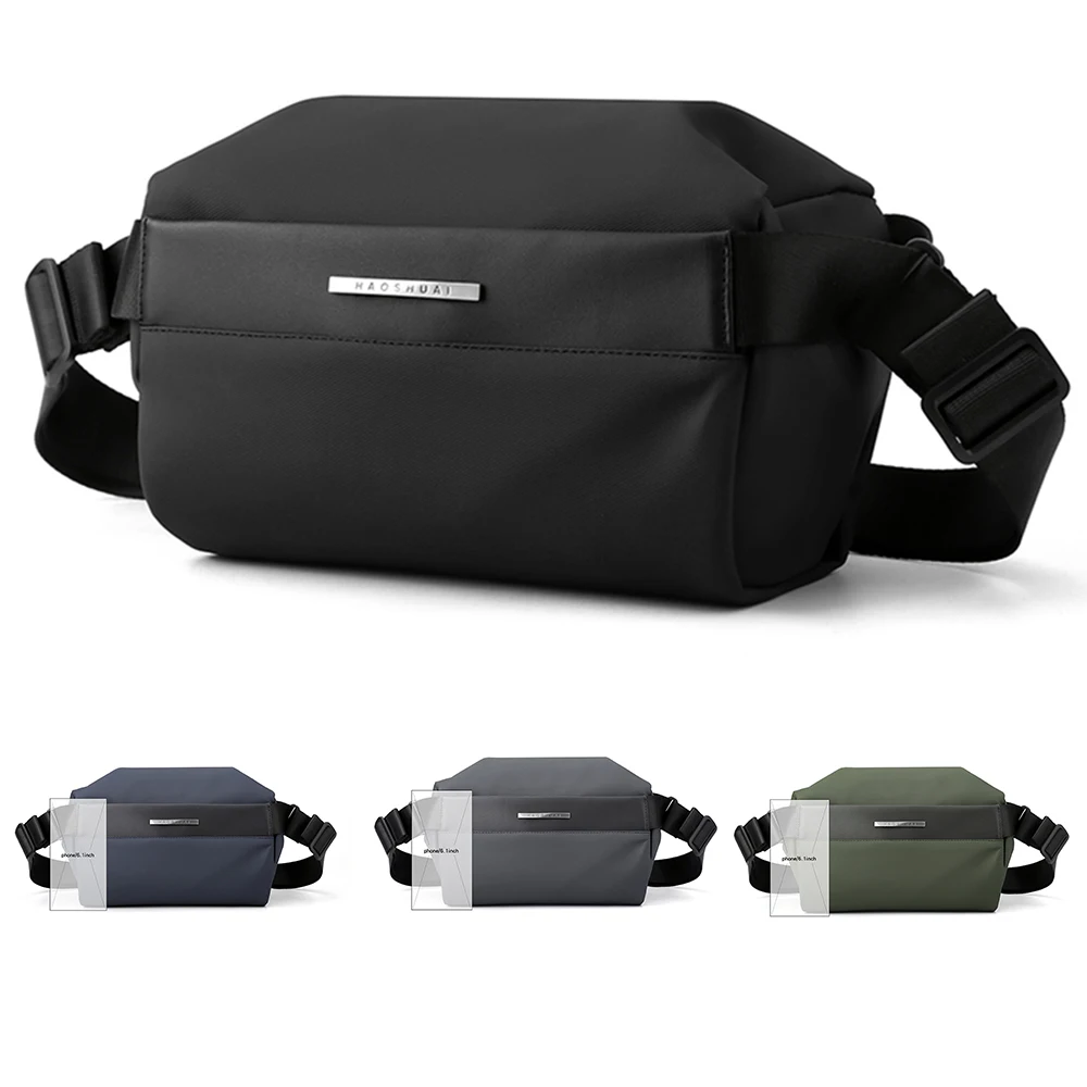 Waterproof Men's Waist Bag Casual Chest Pack Fashion Crossbody Bags for Men Multifunctional Shoulder Bag Man Belt Pouch