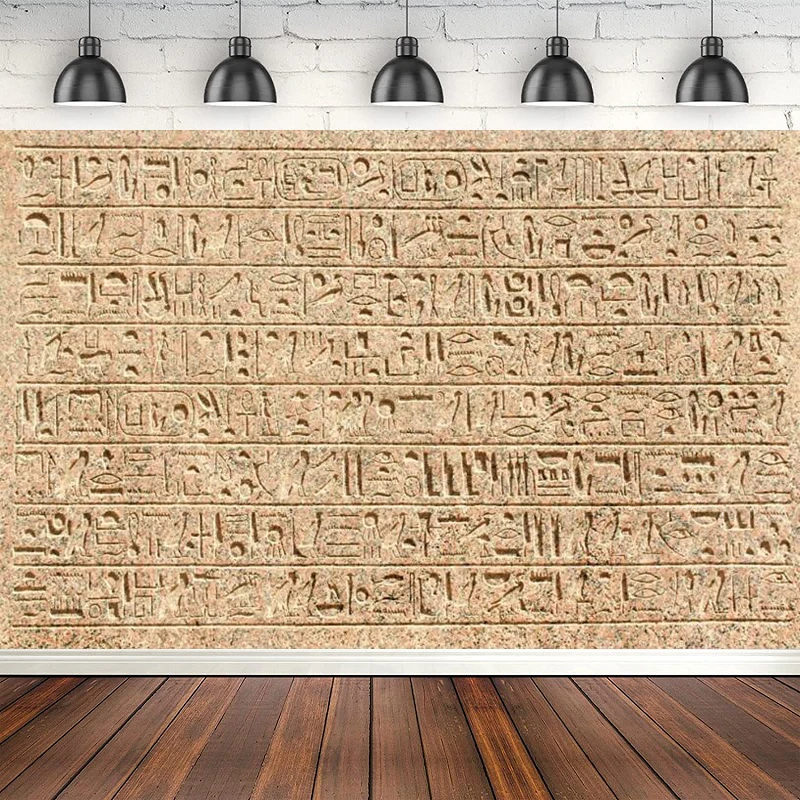 

Egypt Hieroglyphs Photography Backdrop Art Photos Archaeology History Course Shoot History Culture Mural Travel Background