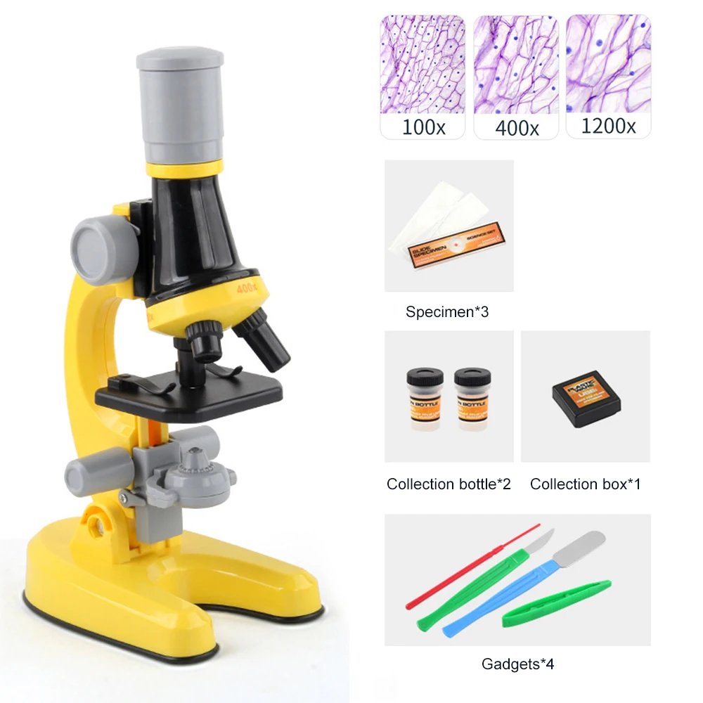 

Цифровой микроскоп для детей, биологический микроскоп 1200X, светодиодный комплект микроскопов, лаборатория, домашняя школа, наука, обучающая...