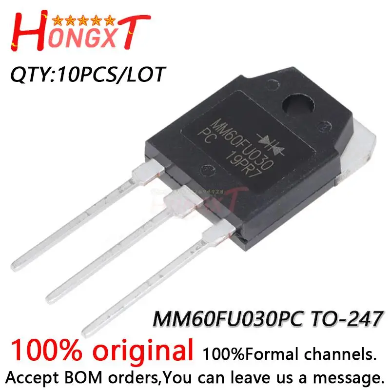 10 шт. 100% Новый оригинальный MM60FU030PC MM60FU030 TO-247 Диод Быстрого Восстановления 60A 300 В.