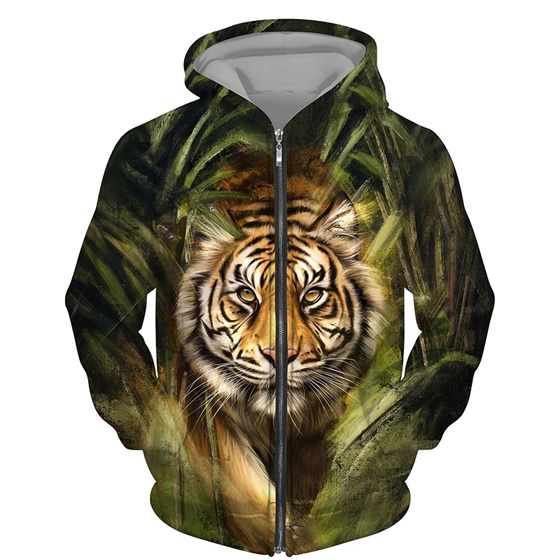 

Толстовки на молнии с 3D принтом тигра, Модный пуловер для мужчин и женщин, спортивный свитшот с капюшоном для пары, уличные куртки в стиле хип-хоп Харадзюку