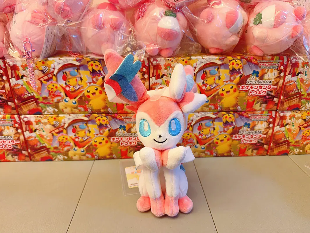 Плюшевая игрушка Pokémon ALL STAR COLLECTION Sylveon, размер S, 23 см (9 дюймов), милая плюшевая игрушка типа Fairy, официально лицензированная, импорт из Японии (art.: 3920dca2a1fc3) - 3920dca2a1fc3