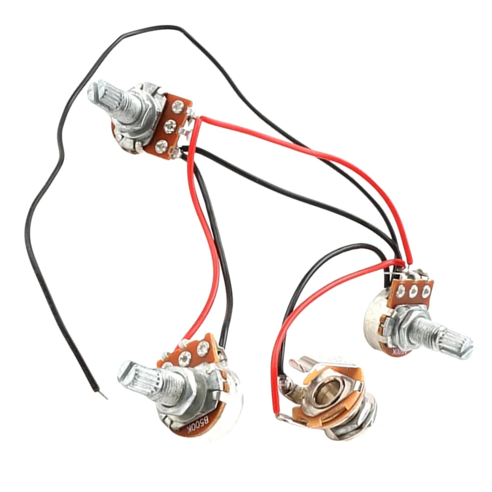 

Metal Guitar Accessories Bass Wired Potentiometer Harness Part Guitars Replacement Pickup Truck