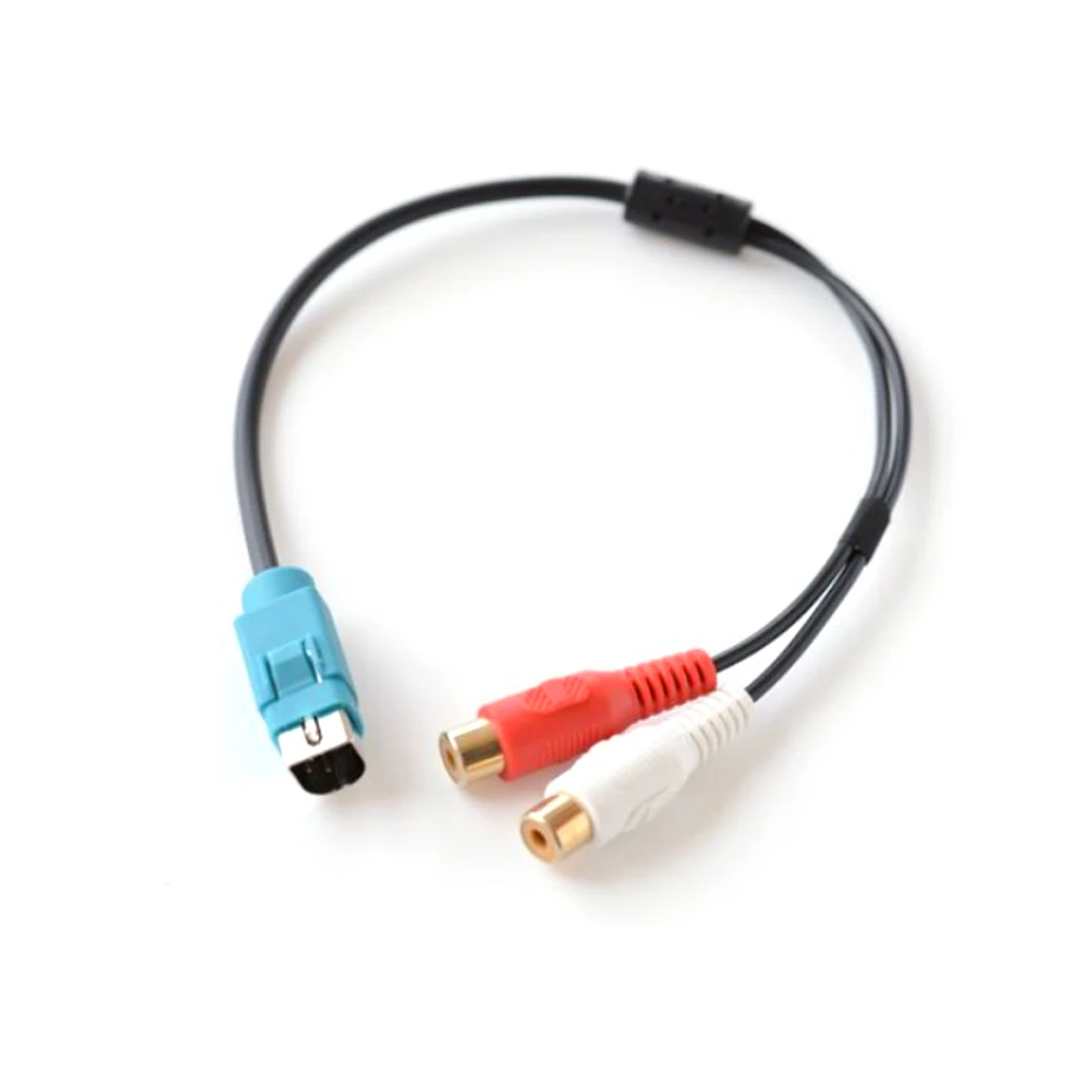 

Автомобильный разъем CD-радио RCA Aux 2RCA Jack, кабель сабвуфера, провод для ALPINE KCE-236B CDA-9886 CDA IDA-X100 IVA-D105