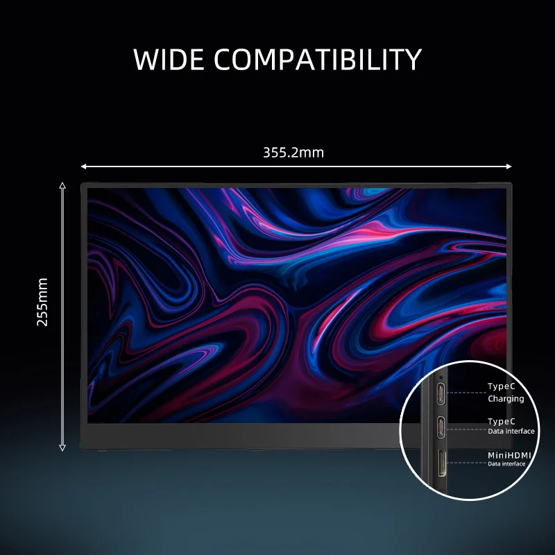 Telogist Portable Monitor 15.6'' FHD 