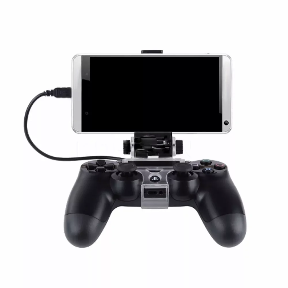 

Hot Game Controller Holder Phone Clamp Smart Clip Bracket With OTG Cable For Bluetooth Wireless PS4 DualShock 4 Controller