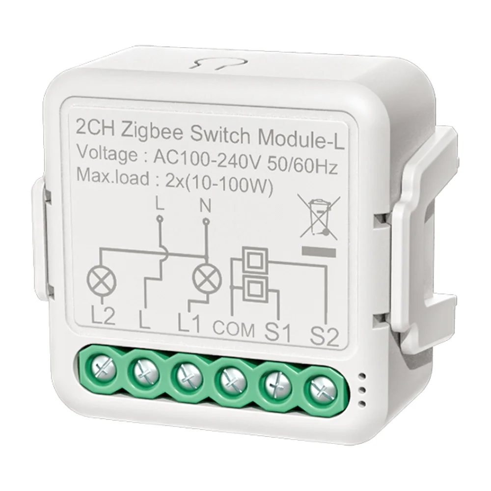 

Модуль выключателя света Tuya Zigbee, не требует нейтрального провода, двухстороннее управление, «сделай сам», умный выключатель, работает с Alexa ...