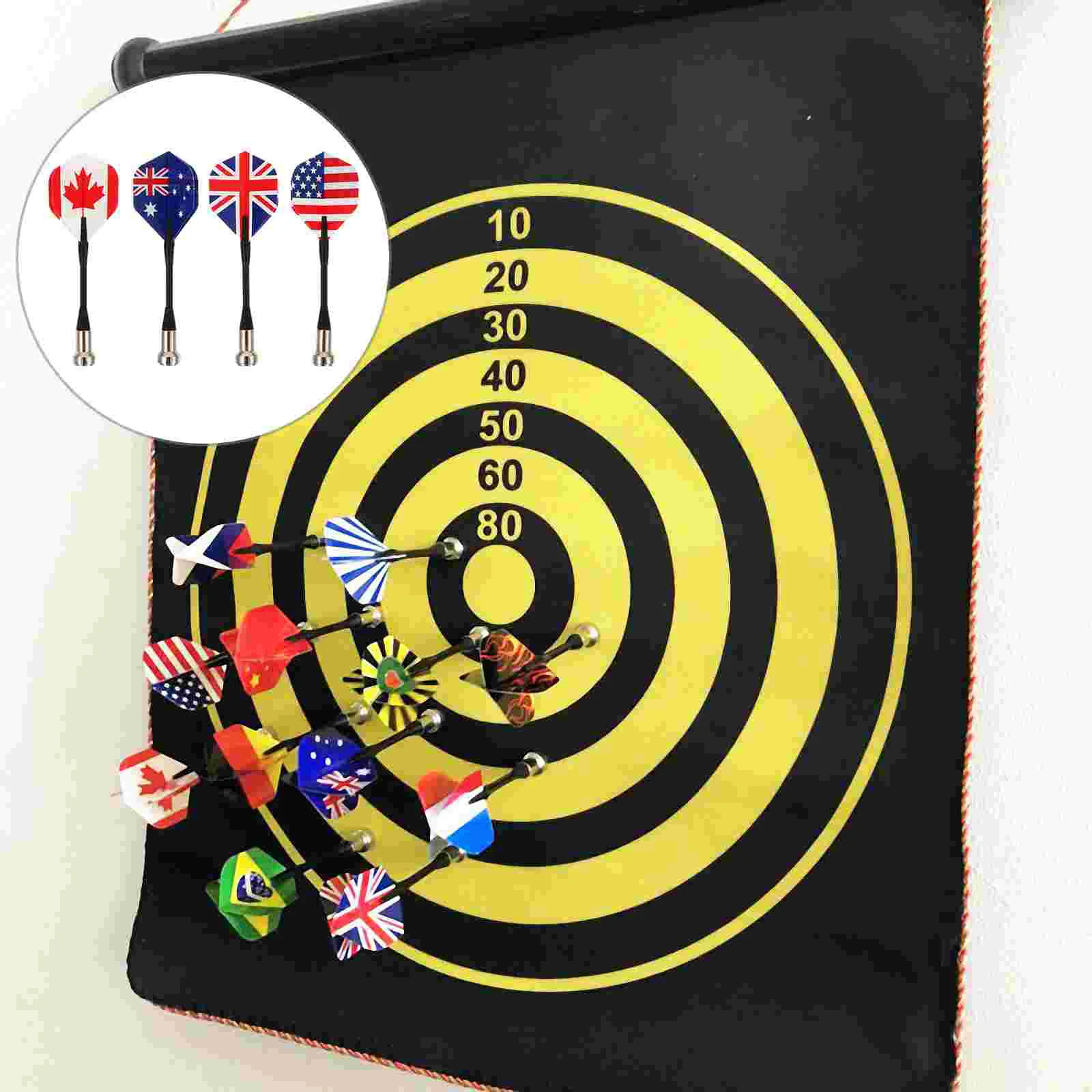 

12 Pcs Flag Game Magnetic Safe Toys Safety Kids Out Door Board Pattern