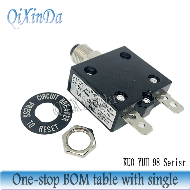 

Выключатель KUOYUH серии 98 3A 4A 5A 8A 10A 11A 12A 13A 14A 15A 16A 19A 20A 23A 24A 25A 30A 35A 50A 60A Защита от перегрузки по току