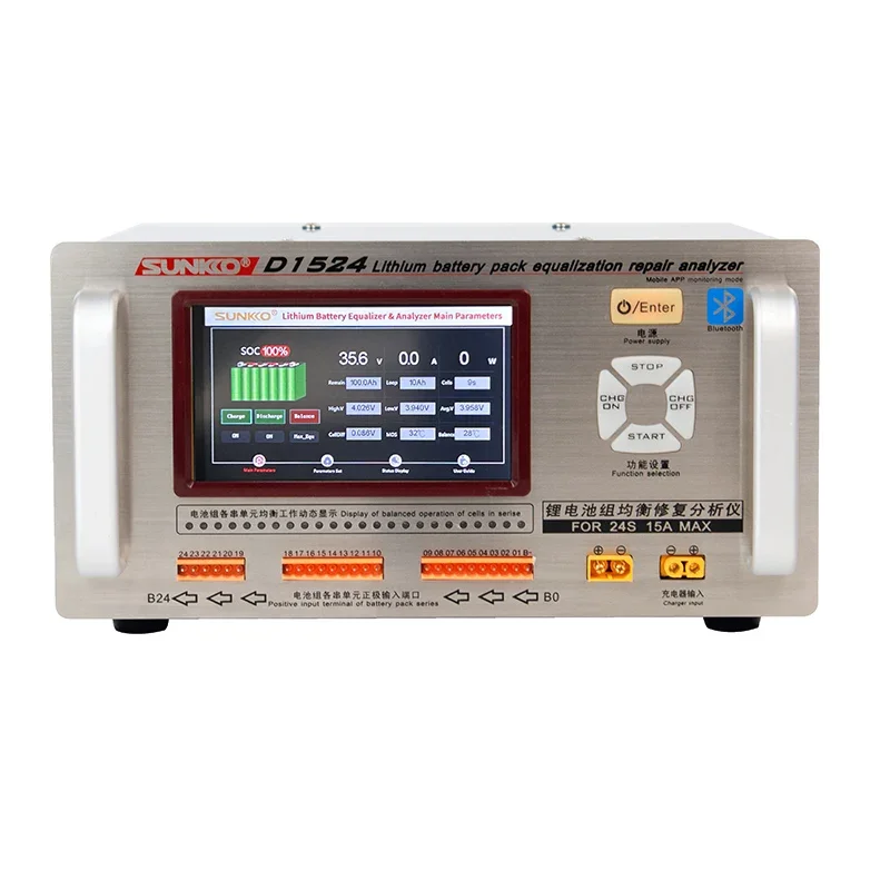 SUNKKO D1524 15A сильноточный литиевый аккумулятор эквалайзер разница давления ремонт