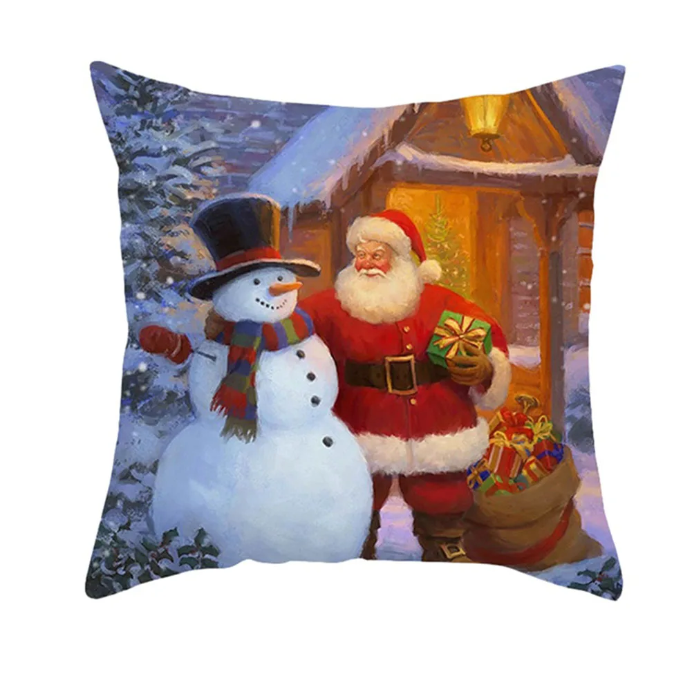 

Рождественская наволочка для подушки наволочка для дивана наволочки для подушек украшение для дома рождественские подарки новогодний декор 2024