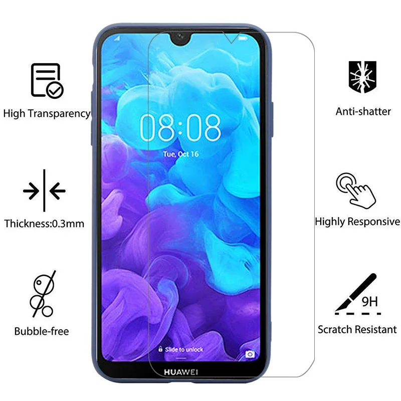Защитное закаленное стекло для huawei y5 2019 защитная пленка экрана y 5 5y y52019 huawey huwei hawei