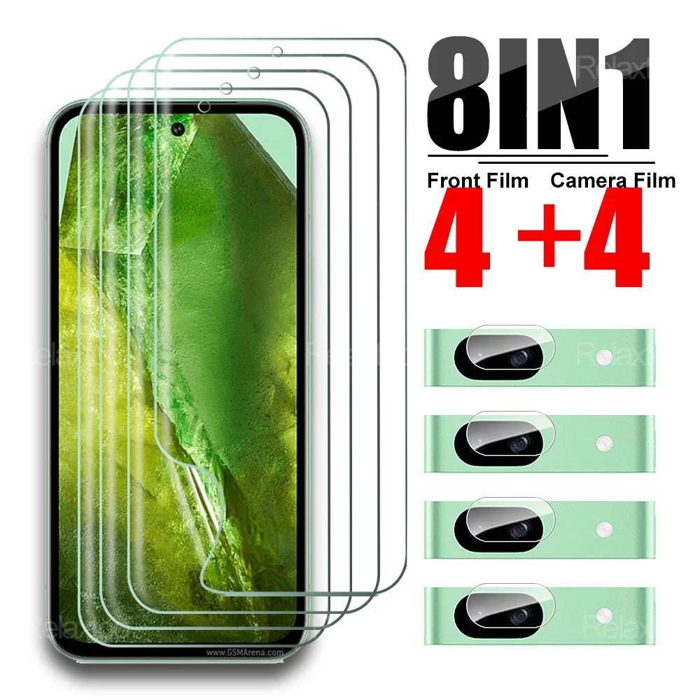 Защитная пленка для экрана HD Гидрогелевая Google Pixel 8a 8 в 1 стекло камеры Pro Pixel8a 7 6 7A 6A