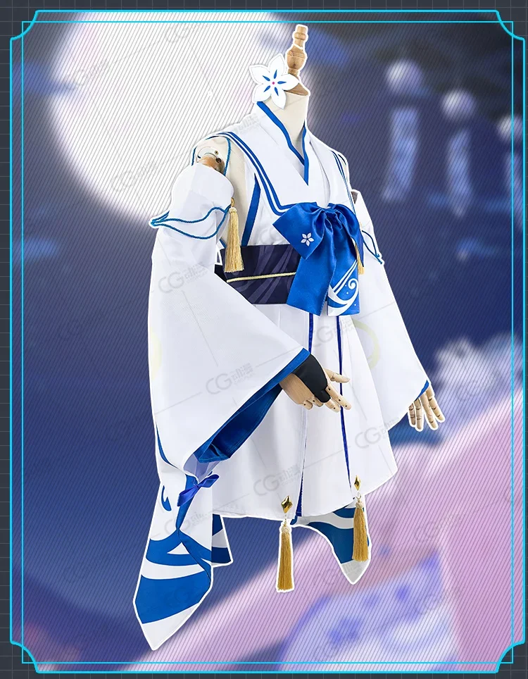 Игра Blue Archive Chise Косплей Костюм Хэллоуин Наряды Женское Кимоно Платье Wig