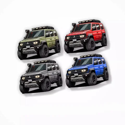 Автомобильные наклейки для Pajero IO, ограниченная серия, модели для кемпинга, гоночных транспортных средств, аппликация, наклейки на окна, кузов