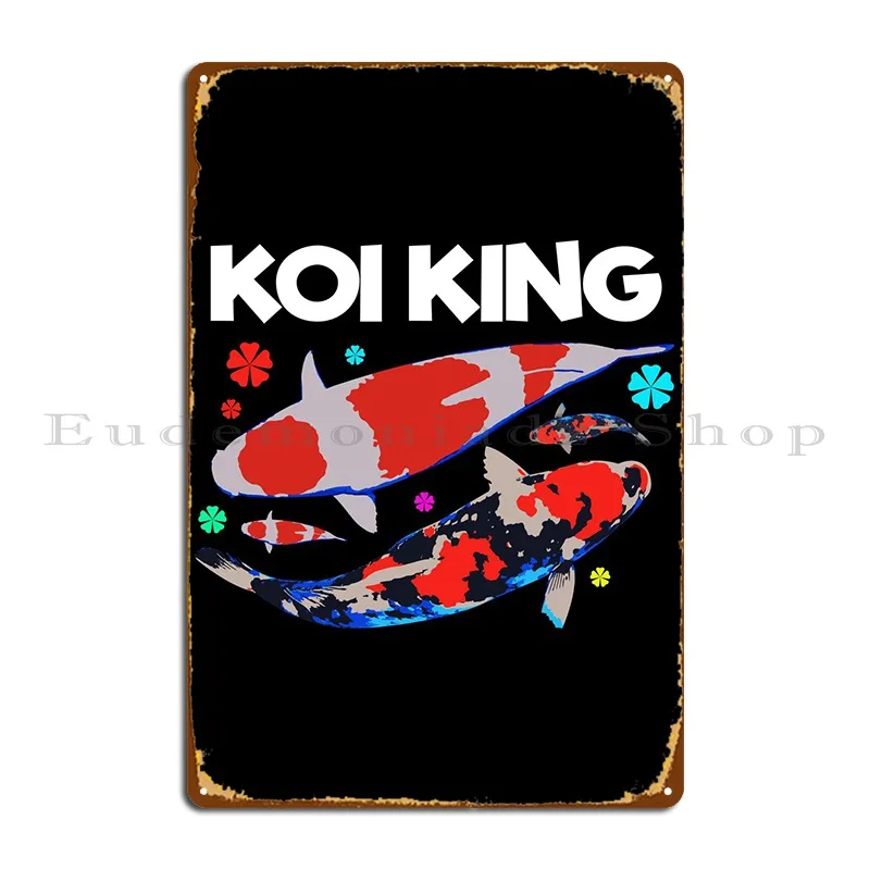 Металлический знак Koi Fish King настенная роспись для паба персонализированный