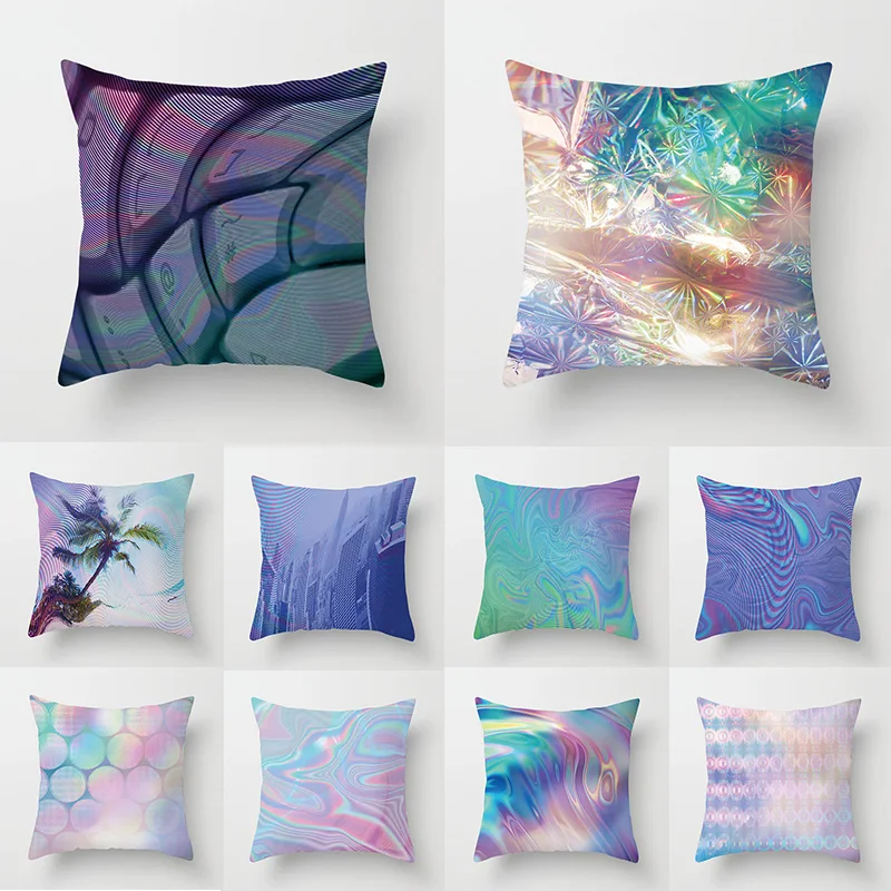 

Наволочка с абстрактным принтом, персиковая кожа, наволочка для подушки, товары для дома, наволочка с геометрическим принтом, удобная Новин...