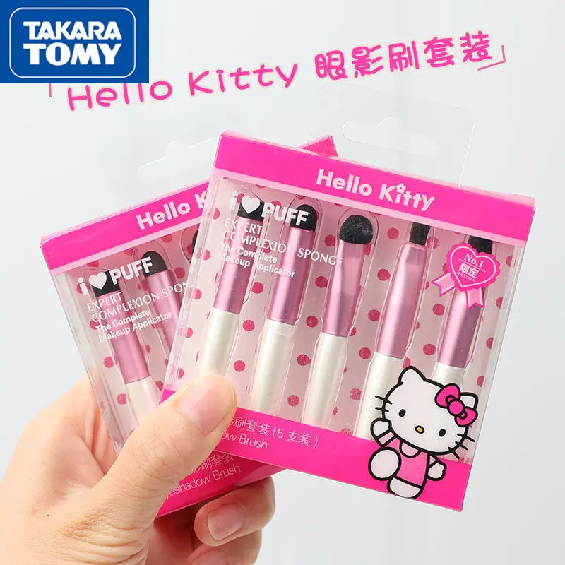 

TAKARA TOMY Hello Kitty Small Eyeshadow Brush Set Makeup Makeup Brush Portable Set Tool Children