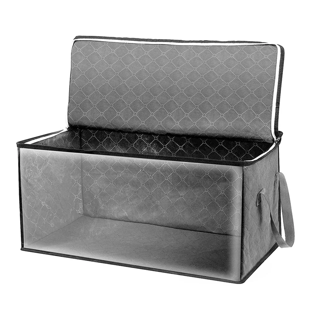 

Quilt Storage Bag Foldable Bins Quilts Container Garment Box Wardrobe Clothes Non-woven Fabric Folding Organizer